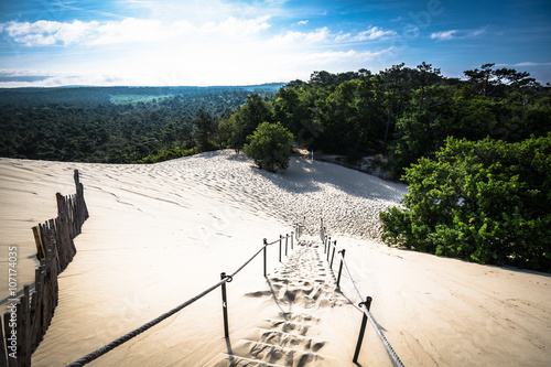 Dune du Pilat at 114 Metres the highest sand dune in Europe near