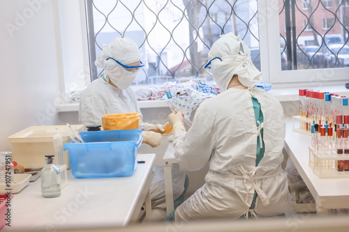Clean rooms in which to spend the control of harvested blood. Gated bacteriological laboratory