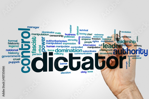 Dictator word cloud