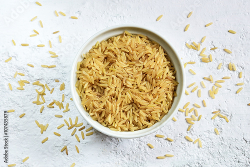 Brown rice in a bowl