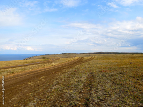 Landscapes of the Olkhon Island, Baikal Lake, Siberia