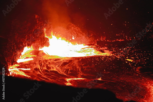 Burning lava lake of Erta Ale volcano-Danakil-Ethiopia. 0231