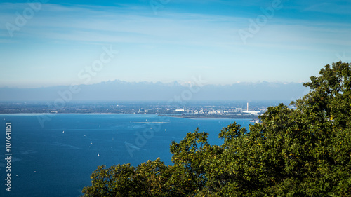 The gulf of trieste in a sunny day