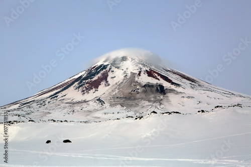 Asleep volcano, that named Veluchinskiy. This volcano places on Kamchatka, Russia