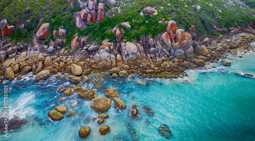 Aerial view of Wilsons Promontory, Australia