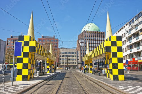 Bus stop Steintor in Hanover in Germany