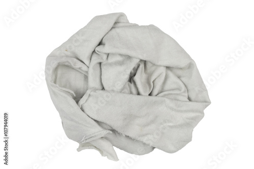 rag on white background