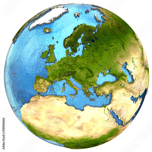 European continent on Earth