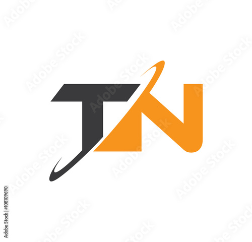 TN initial logo with double swoosh 