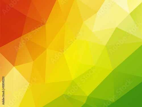 colorful geometric background red yellow green