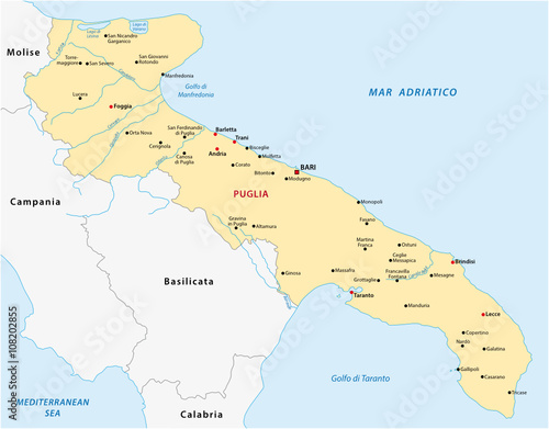 apulia map