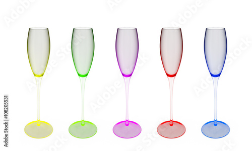 Wine Glasses Colored