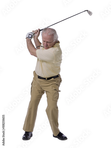 senior golfer man