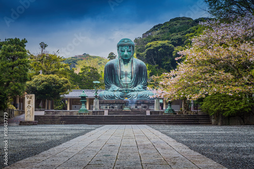 Famous Great Buddha bronze statue in Kamakura, Kotokuin Temple.