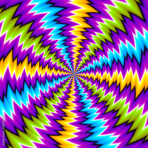 Abstract colorful background (spin illusion)