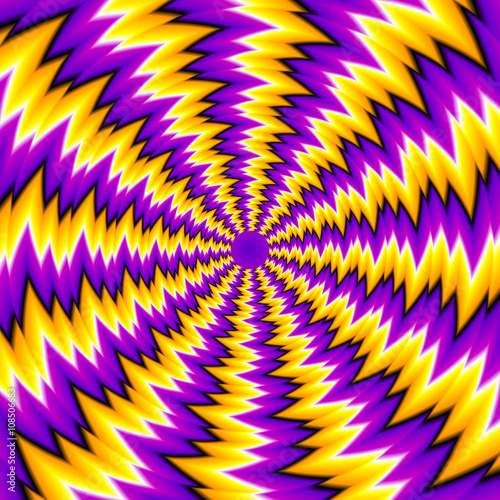 Abstract yellow background (spin illusion)