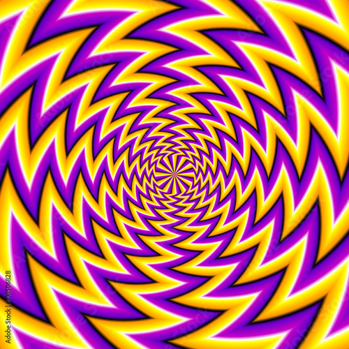 Yellow zigzags (spin illusion)