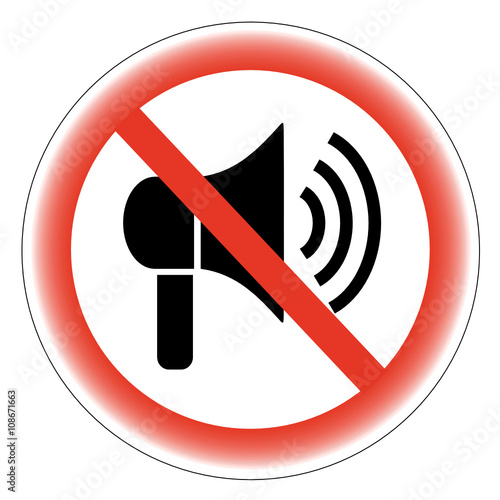 zakaz używania megafonu 