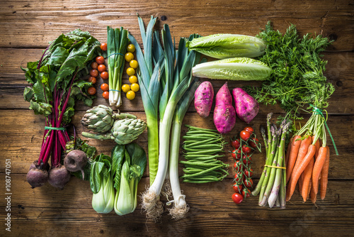 Local market fresh vegetable, garden produce