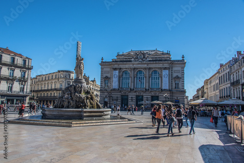 Montpellier, Place de la Comédie, France