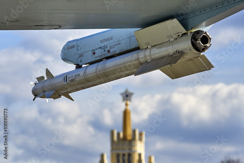 Russian aircraft missile on airplane