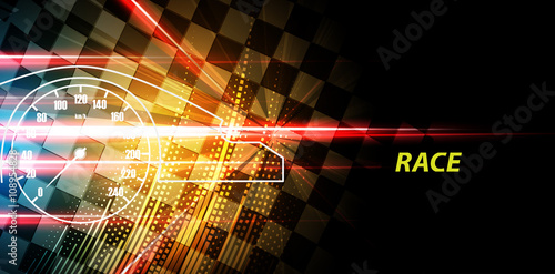Racing square background, vector illustration abstraction in racing track