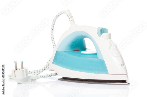 Steam iron isolated on white background