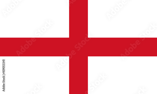 England Flag, English flag, Flag of England standard proportion in color mode RGB