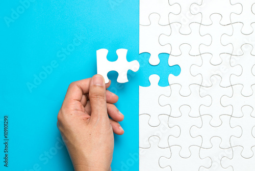 White jigsaw puzzle