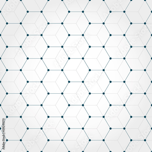Abstract geometric hexagonal background