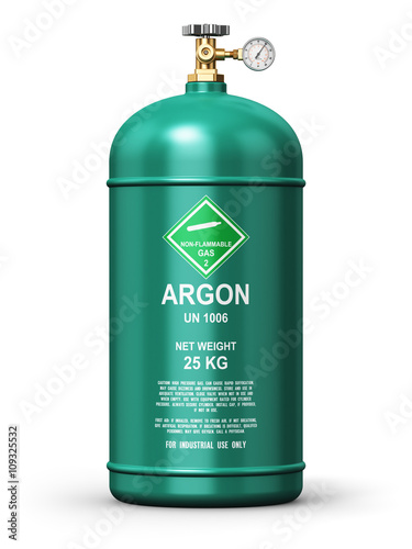 Liquefied argon industrial gas container