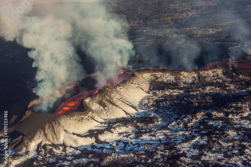 Aerial view of Bardarbunga volcano, Iceland