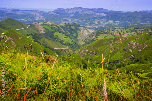 mountains from high point. Asturia
