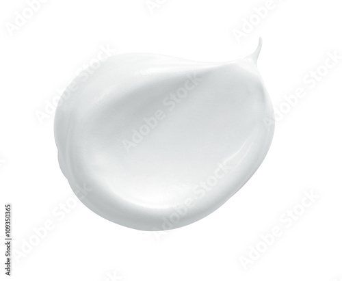 white cosmetic face cream