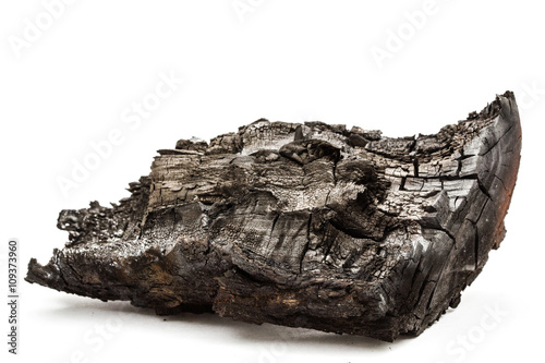 Charred bunt, isolated on a white background