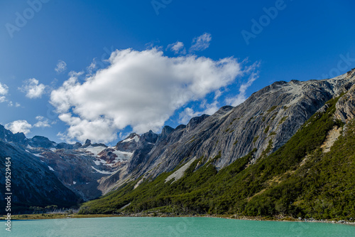 Laguna Esmeralda Ushuaia blue lake Patagonia Argentina