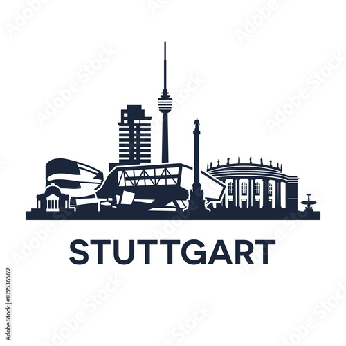 Stuttgart Skyline Emblem