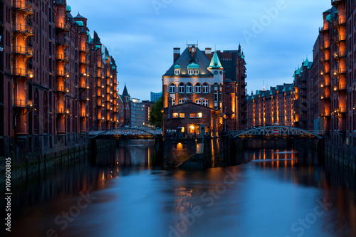 Historic warehouses in Hamburg