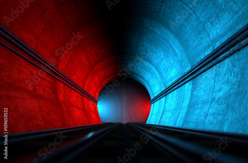 Train Tracks And Tunnel Split Choices