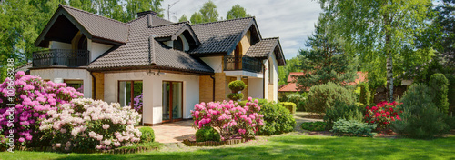 House with beautiful garden