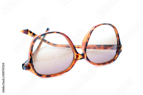 Image of sunglasses on a white background.