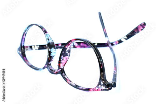 Image of frame eyeglasse on white background.