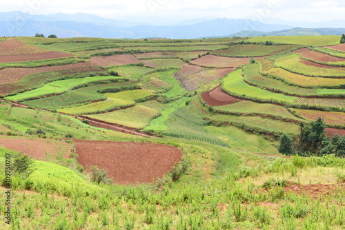 Hongtudi Dongchuan, Yunnan China Amazing colorful land after raining. A paradise for photographer.