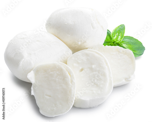 Mozzarella and basil.