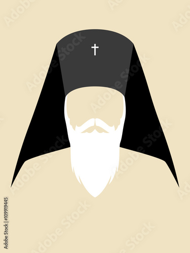 Simple graphic of an Orthodox Archbishop