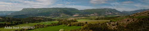 panorama paysage des Hautes Alpes - France