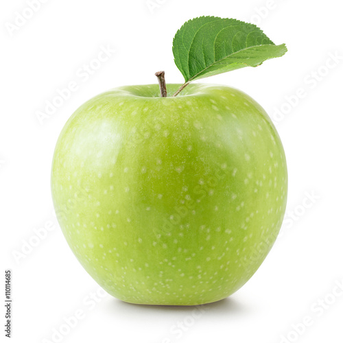 granny smith apples isolated on white background