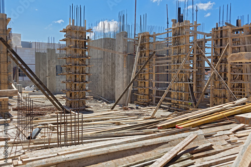 Construction of a residential area.