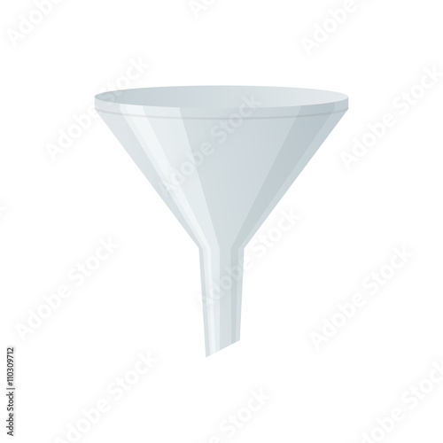 Filter vector icon illustration. Isolated filter funnel on white background