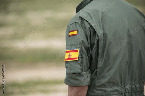 Militar del ejército del aire en formación